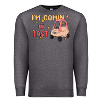 Charcoal Heather i'm comin in fast Premium Sweatshirt - MaliasSmallBusiness