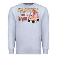 Heather Grey i'm comin in fast Premium Sweatshirt - MaliasSmallBusiness