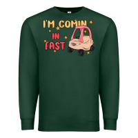 Sports Green i'm comin in fast Premium Sweatshirt - MaliasSmallBusiness