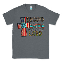 Charcoal Heather blessed İs the nation whose god is the lord Classic Tee - CowhideDigitalArt