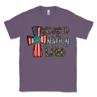 Lavender blessed İs the nation whose god is the lord Classic Tee - CowhideDigitalArt