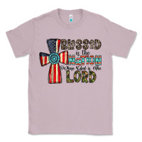 Lilac blessed İs the nation whose god is the lord Classic Tee - CowhideDigitalArt