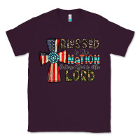 Plum blessed İs the nation whose god is the lord Classic Tee - CowhideDigitalArt