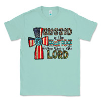 Seafoam blessed İs the nation whose god is the lord Classic Tee - CowhideDigitalArt