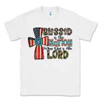 White blessed İs the nation whose god is the lord Classic Tee - CowhideDigitalArt