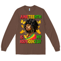Chestnut juneteenth is my independence day Long Sleeve Tee - HRA Design Shop