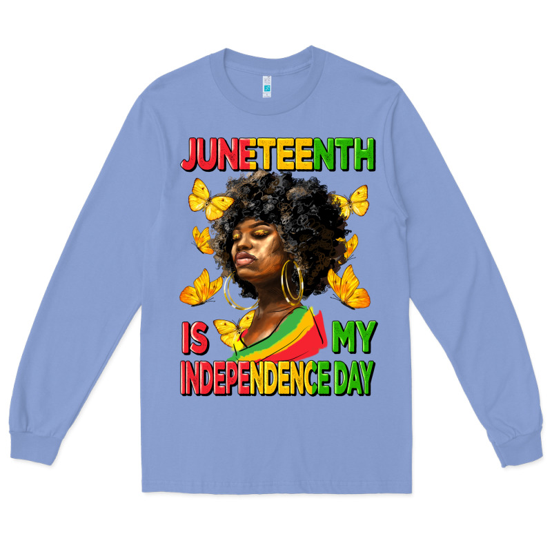 Juneteenth Is My Independence Day Long Sleeve Tee by HRA Design Shop | Teevron