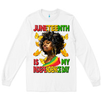 White juneteenth is my independence day Long Sleeve Tee - HRA Design Shop