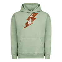 Pigment Oil Green Cowhide Patterned Lightning Urban Hoodie - Bettercallsaul