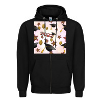 Black 2022 to graduation seamless pattern Zipper Hoodie - BundleAndBundleShop