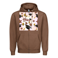 Chestnut 2022 to graduation seamless pattern Zipper Hoodie - BundleAndBundleShop