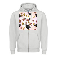 Dove Grey 2022 to graduation seamless pattern Zipper Hoodie - BundleAndBundleShop