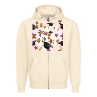 Sandshell 2022 to graduation seamless pattern Zipper Hoodie - BundleAndBundleShop