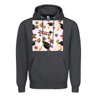 Smoke 2022 to graduation seamless pattern Zipper Hoodie - BundleAndBundleShop