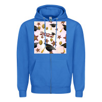 True Royal 2022 to graduation seamless pattern Zipper Hoodie - BundleAndBundleShop