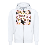 White 2022 to graduation seamless pattern Zipper Hoodie - BundleAndBundleShop
