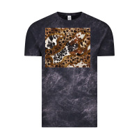 Cloud Black leopard and cowhides Vintage Tee - BarkalooDesign
