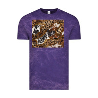 Cloud Purple leopard and cowhides Vintage Tee - BarkalooDesign