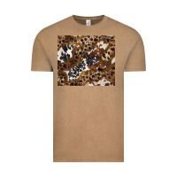 Vintage Coffee leopard and cowhides Vintage Tee - BarkalooDesign
