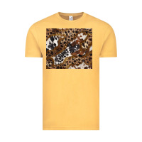Vintage Mustard leopard and cowhides Vintage Tee - BarkalooDesign