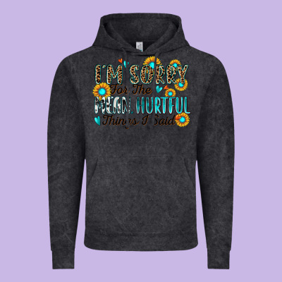 I'm Sorry For The Mean Hurtful Things I Said Vintage Hoodie Designed By Zillion Design Studio