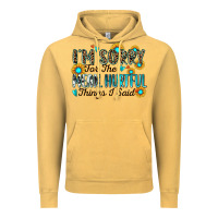 Vintage Mustard i'm sorry for the mean hurtful things i said Vintage Hoodie - Zillion Design Studio