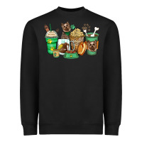 Black yorkshire terrier coffee cups Heavyweight Sweatshirt - Zillion Design Studio