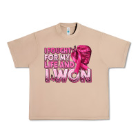 Burro I Fought For My Life and I Won Breast Cancer Urban Heavy Tee - texasbilliewilder