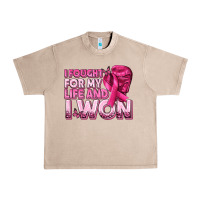 French Oak I Fought For My Life and I Won Breast Cancer Urban Heavy Tee - texasbilliewilder