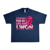 Navy I Fought For My Life and I Won Breast Cancer Urban Heavy Tee - texasbilliewilder