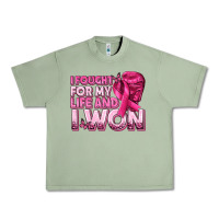 Oil Green I Fought For My Life and I Won Breast Cancer Urban Heavy Tee - texasbilliewilder