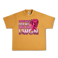 Peanut Butter I Fought For My Life and I Won Breast Cancer Urban Heavy Tee - texasbilliewilder