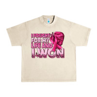 Sandshell I Fought For My Life and I Won Breast Cancer Urban Heavy Tee - texasbilliewilder