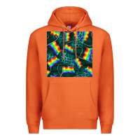 Carrot Pride lgbtq flags with leopard seamless pattern Premium Hoodie - BundleAndBundleShop