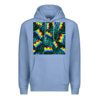 Colony Blue Pride lgbtq flags with leopard seamless pattern Premium Hoodie - BundleAndBundleShop