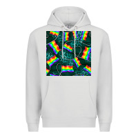 Dove Grey Pride lgbtq flags with leopard seamless pattern Premium Hoodie - BundleAndBundleShop