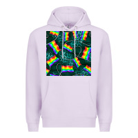 Lilac Pride lgbtq flags with leopard seamless pattern Premium Hoodie - BundleAndBundleShop