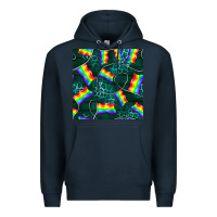 Navy Pride lgbtq flags with leopard seamless pattern Premium Hoodie - BundleAndBundleShop