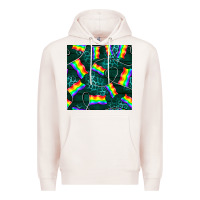 Pale Pink Pride lgbtq flags with leopard seamless pattern Premium Hoodie - BundleAndBundleShop