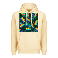 Pina Colada Pride lgbtq flags with leopard seamless pattern Premium Hoodie - BundleAndBundleShop