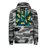 Slate Camo Pride lgbtq flags with leopard seamless pattern Premium Hoodie - BundleAndBundleShop