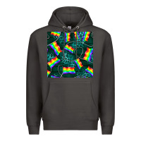 Smoke Pride lgbtq flags with leopard seamless pattern Premium Hoodie - BundleAndBundleShop