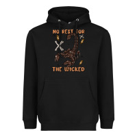 Black no rest for the wicked Heavyweight Hoodie - MaliasSmallBusiness
