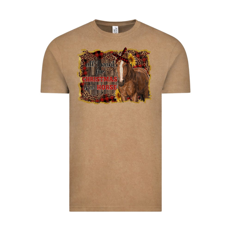 All I Want For Christmas Is A Horse Vintage Tee by RanaPortraitStore | Teevron