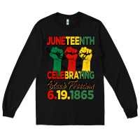 Black juneteenth celebrating black freedom Long Sleeve Tee - HRA Design Shop