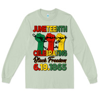 Matcha juneteenth celebrating black freedom Long Sleeve Tee - HRA Design Shop