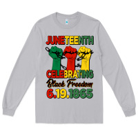 Moon Dust juneteenth celebrating black freedom Long Sleeve Tee - HRA Design Shop