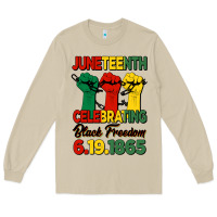 Mushroom juneteenth celebrating black freedom Long Sleeve Tee - HRA Design Shop