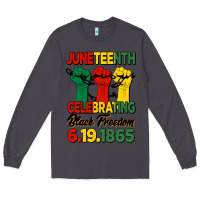 Smoke juneteenth celebrating black freedom Long Sleeve Tee - HRA Design Shop