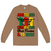 Toasted Coconut juneteenth celebrating black freedom Long Sleeve Tee - HRA Design Shop